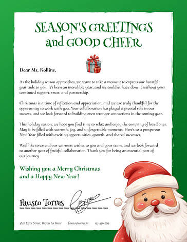 Festive Christmas Letterheads