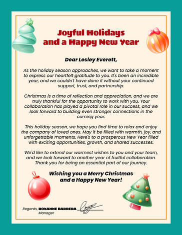 Festive Christmas Letterheads
