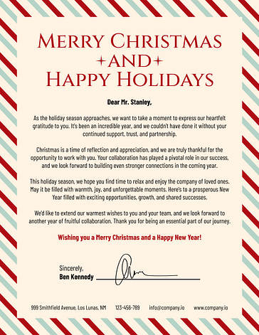 Festive Christmas Letterheads