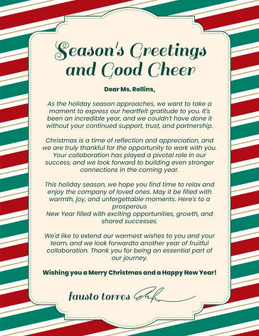 Festive Christmas Letterheads