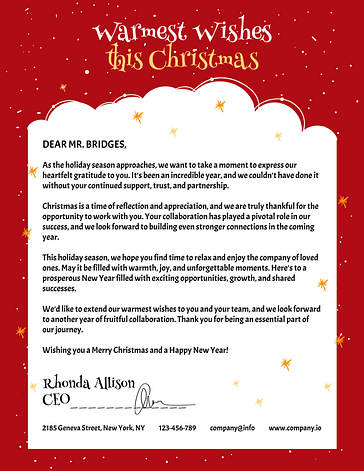Festive Christmas Letterheads