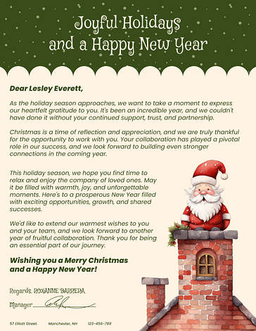 Festive Christmas Letterheads