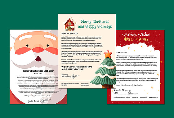 Festive Christmas Letterheads