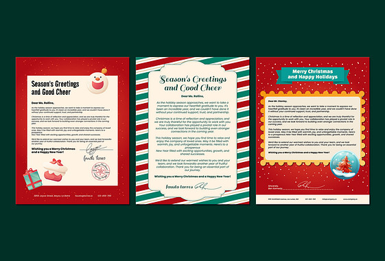 Festive Christmas Letterheads