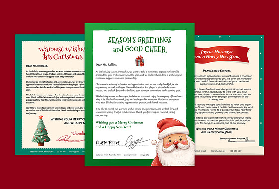 Festive Christmas Letterheads