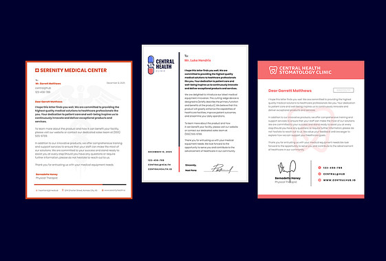 Healthcare Letterhead Templates