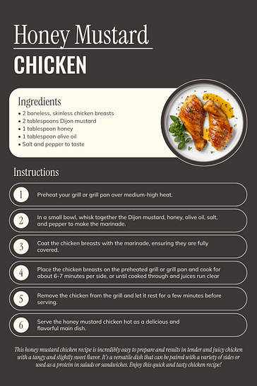 Plantillas estéticas para tarjetas de recetas