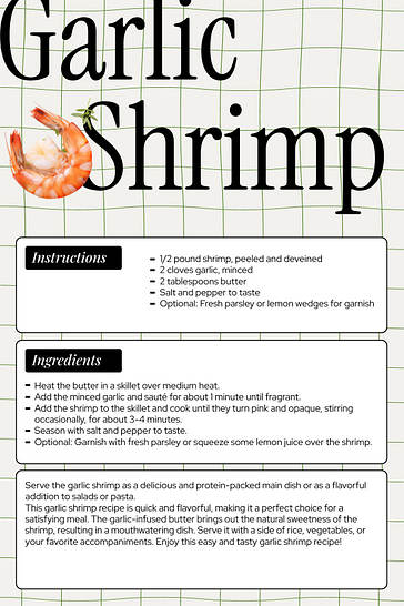 Plantillas estéticas para tarjetas de recetas