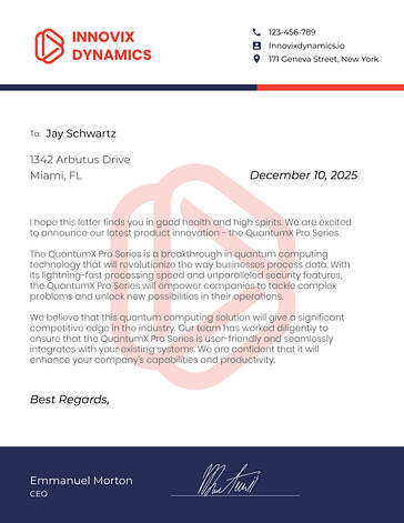 Professional Letterhead Designs