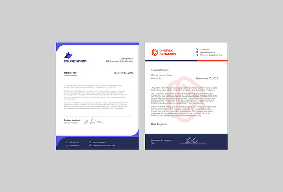 Professional Letterhead Designs