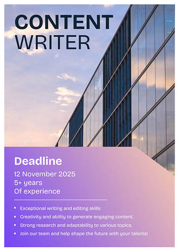 Vacancy Opening Announcements