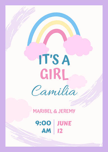 Красочные Гендер-объявления 