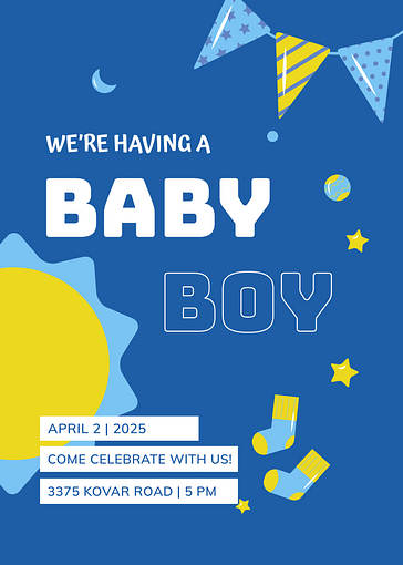 Красочные Гендер-объявления 