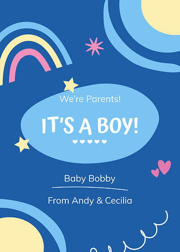 Красочные Гендер-объявления 