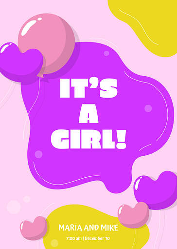 Красочные Гендер-объявления 