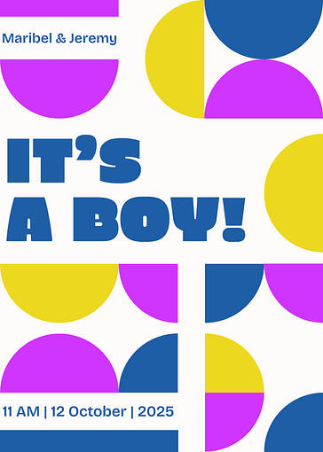 Красочные Гендер-объявления 