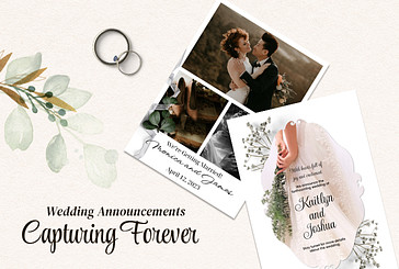 Elegant Wedding Announcement Templates