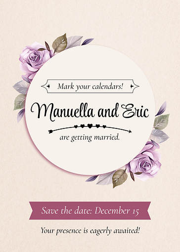 Elegant Wedding Announcement Templates