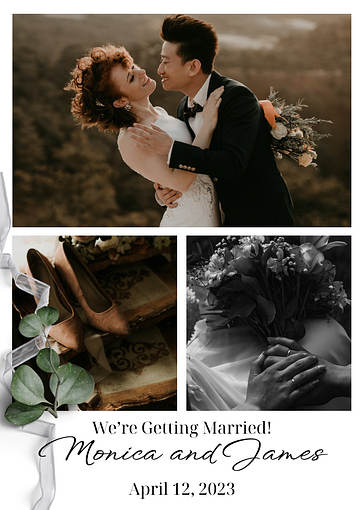 Elegant Wedding Announcement Templates