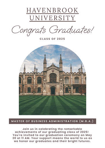 Vorlagen für Abschlussankündigungen