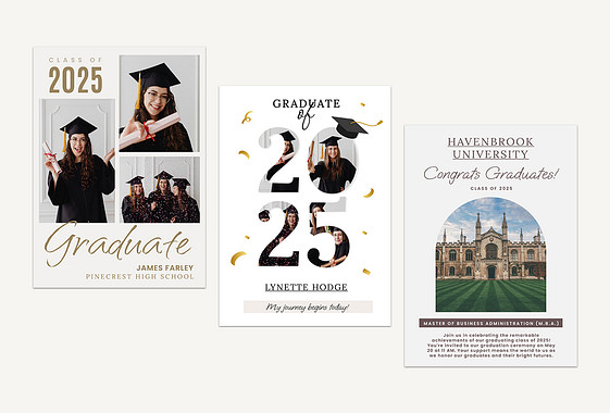 Vorlagen für Abschlussankündigungen