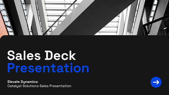 Modern Pitch Deck Presentation