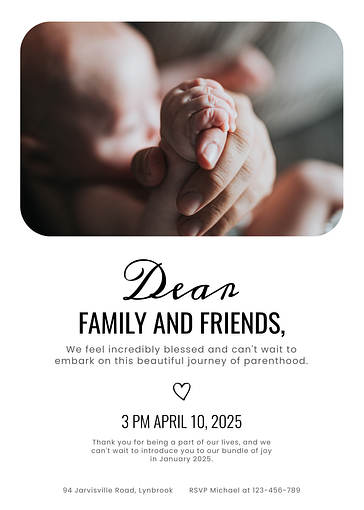 Pregnancy Announcement Templates