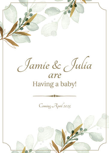 Pregnancy Announcement Templates