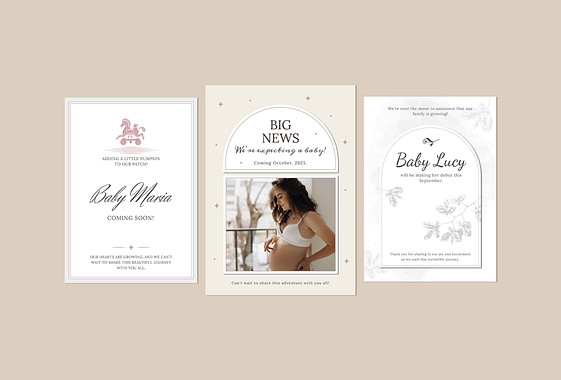 Pregnancy Announcement Templates