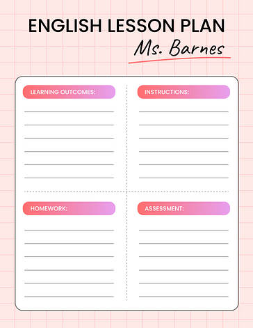 Plans de cours d‘anglais