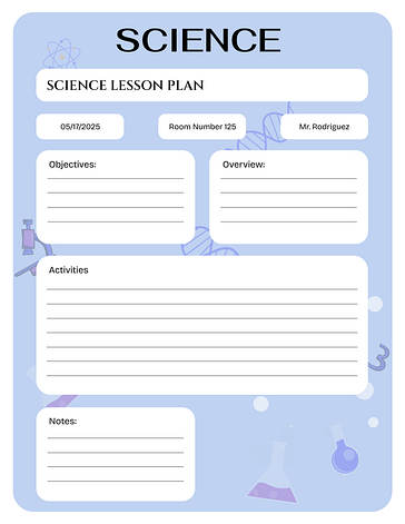 週間授業計画テンプレート