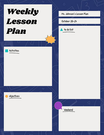 週間授業計画テンプレート