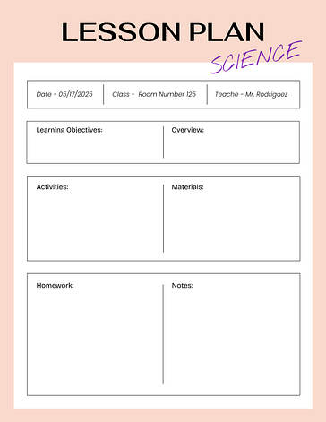 Plantillas de planificación semanal