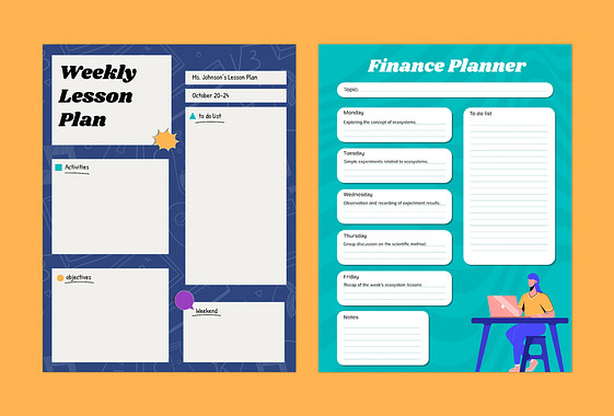 Weekly Lesson Plan Templates