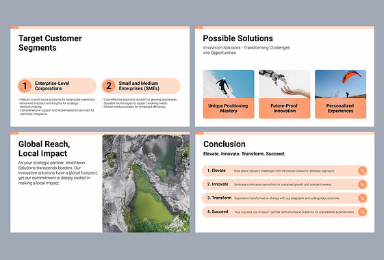 Präsentation eines Verkaufsgesprächs