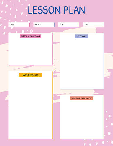 Öğretmen Ders Planı Şablonları