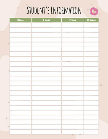Teacher‘s Lesson Plan Templates