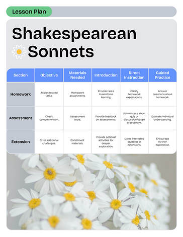 Modèles de plans de cours pour école maternelle