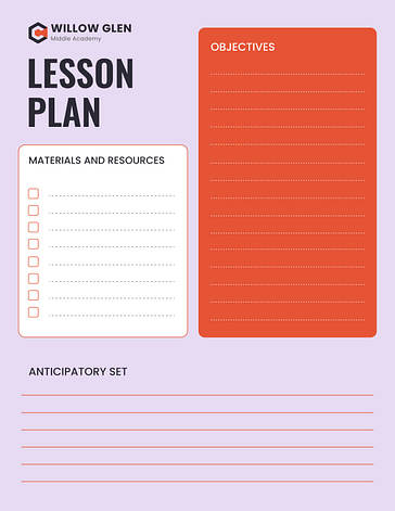 Daily Lesson Plan Templates