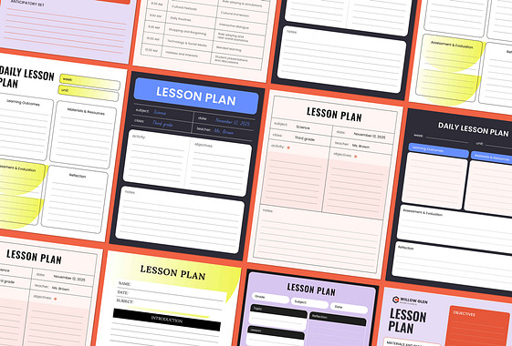 Daily Lesson Plan Templates