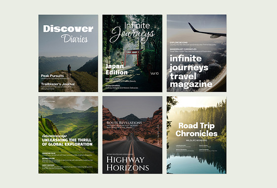 Travel Magazine Cover Designs