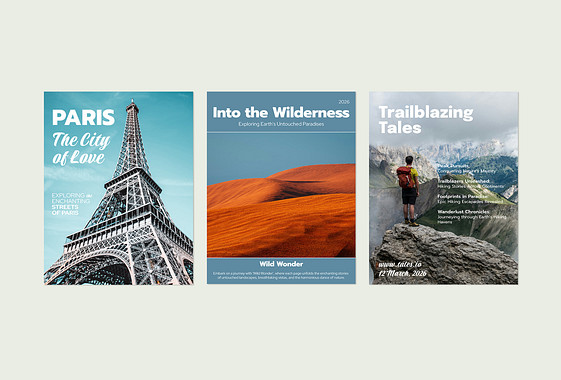 Travel Magazine Cover Designs