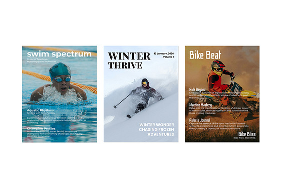 Дизайн обложек спортивных журналов