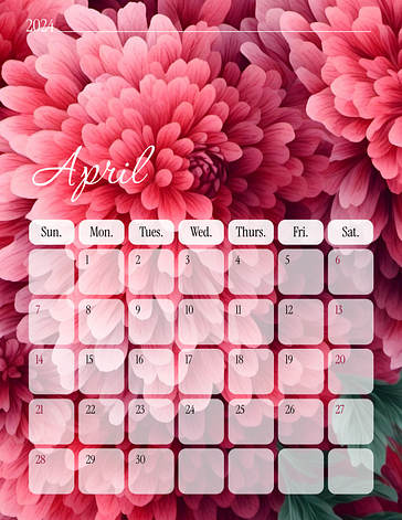 Floral Calendar Lesson Plans