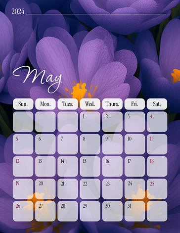 Floral Calendar Lesson Plans