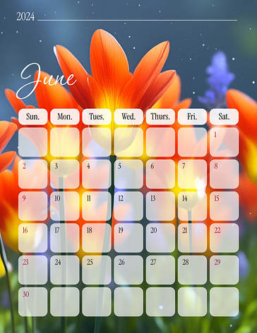 Floral Calendar Lesson Plans