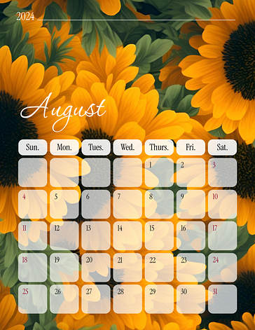 Floral Calendar Lesson Plans