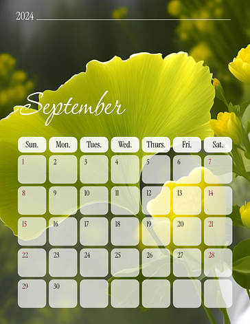 Floral Calendar Lesson Plans