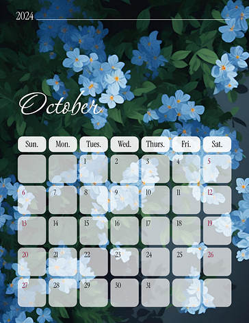 Floral Calendar Lesson Plans