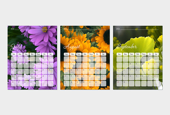 Floral Calendar Lesson Plans